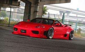 Ferrari 360 Spyder Widebody Kit by Liberty Walk 2016 года